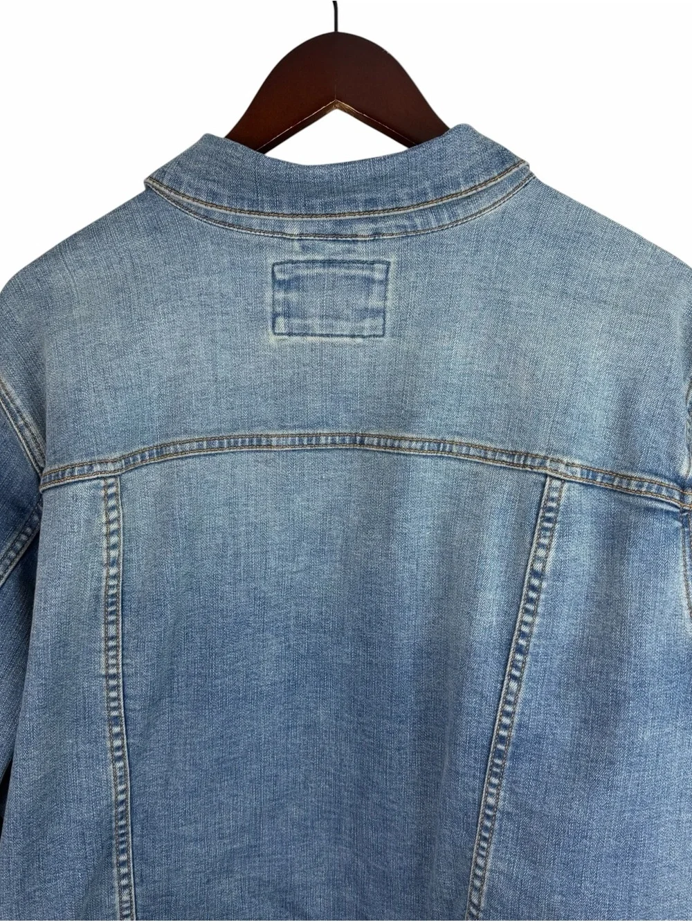Lands End | Blue Denim Button Classic Jean Jacket